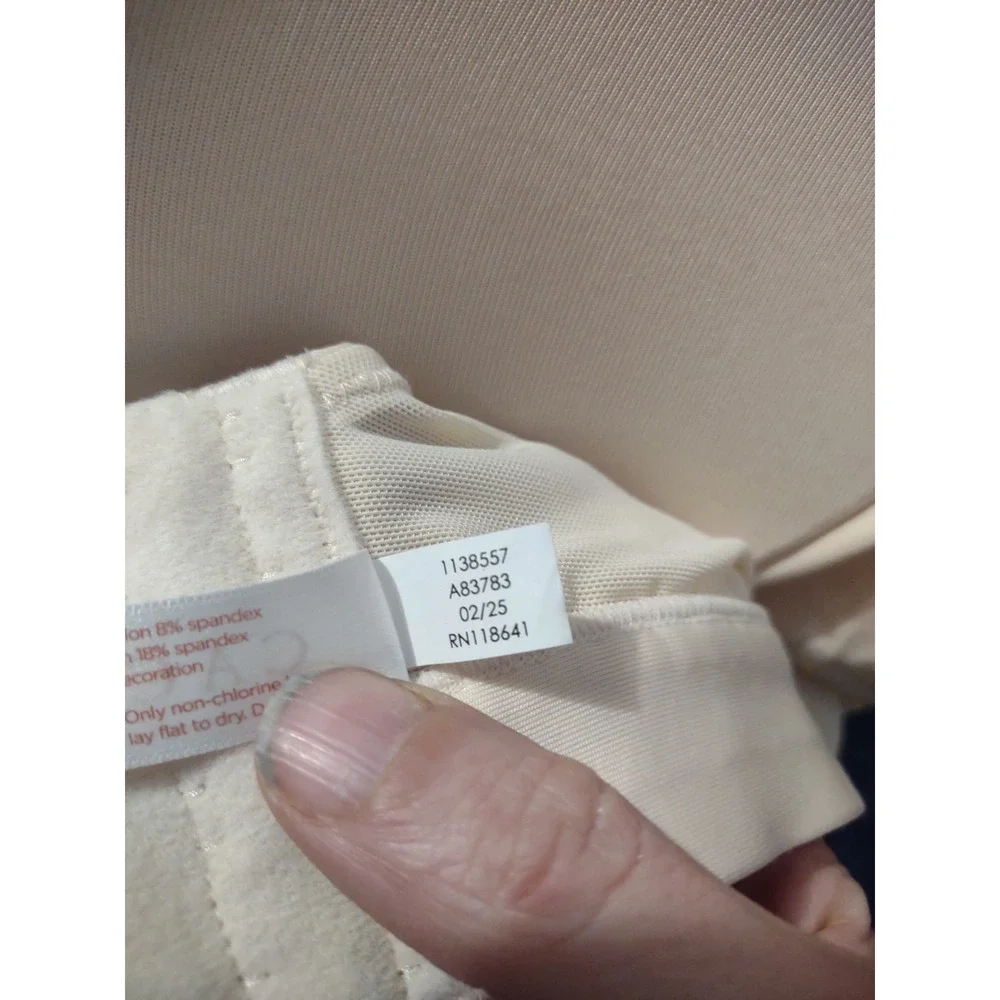 Cacique Lightly Lined Full Coverage Bra 44DD Nude‎ Classic